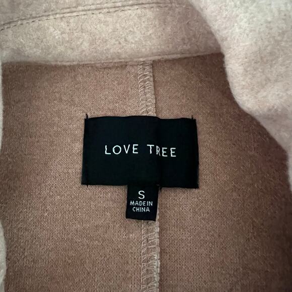 Love Tree Long Line Vest Size Small Blush Pink Layers Fall Fashion Knee-Length - Picture 7 of 13